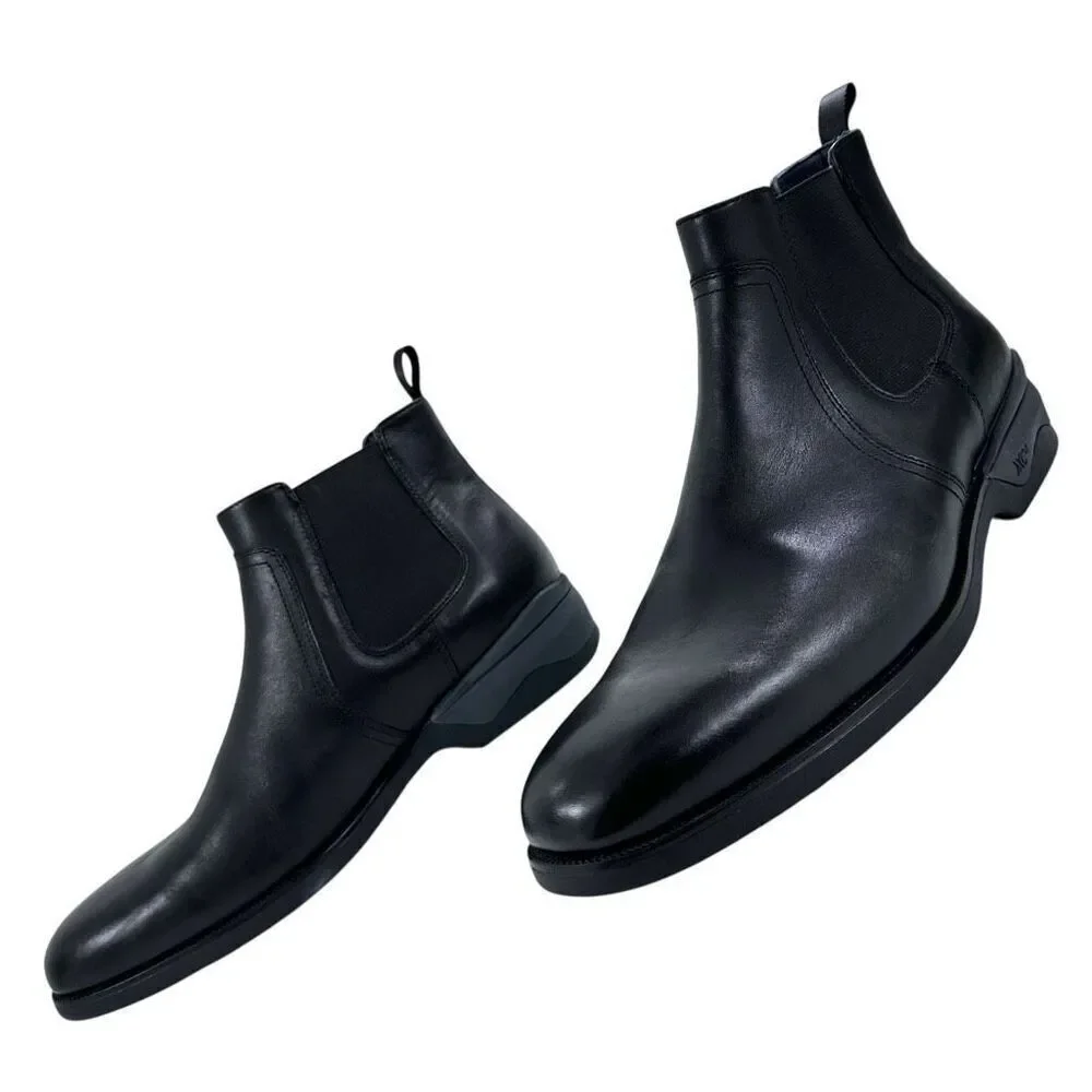 Johnston & Murphy XC4® Elkins Black Leather Chelsea Boot Men’s Size 13